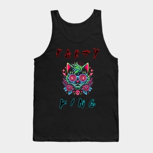 Party King - Neon Cat V2 Tank Top